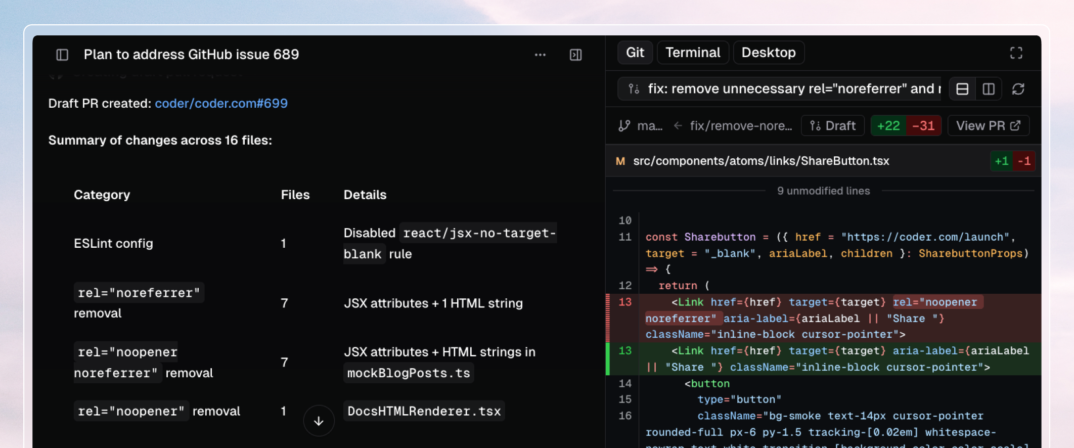 Coder Agents interface with parallel task execution